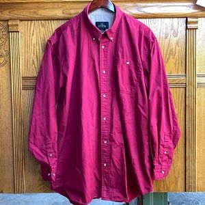 Red Head Button Up Shirt Size XLT